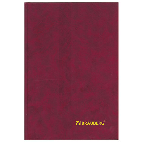 Книга учета 96 л., линия, твердая, бумвинил, блок офсет, А4 (200х290 мм), BRAUBERG_2