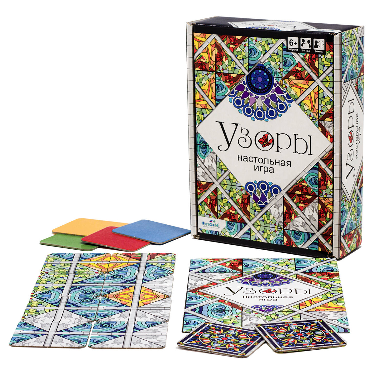 Игра настольная Origami "Узоры", картонная коробка_2