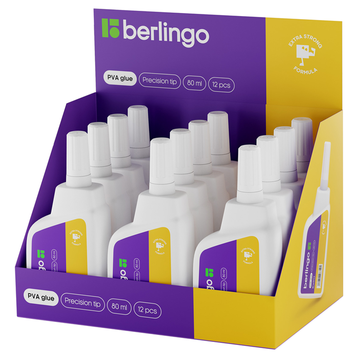 Клей ПВА Berlingo, экстрасильный, 80мл_1