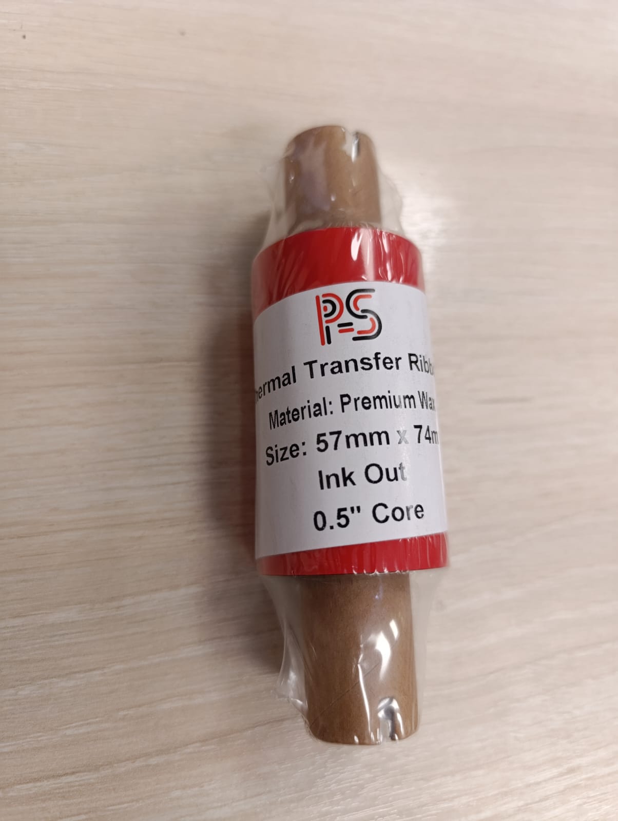 Риббон 57мм*74м*12,7mm. Premium WAX OUT (втулка 110мм), 0,5_1