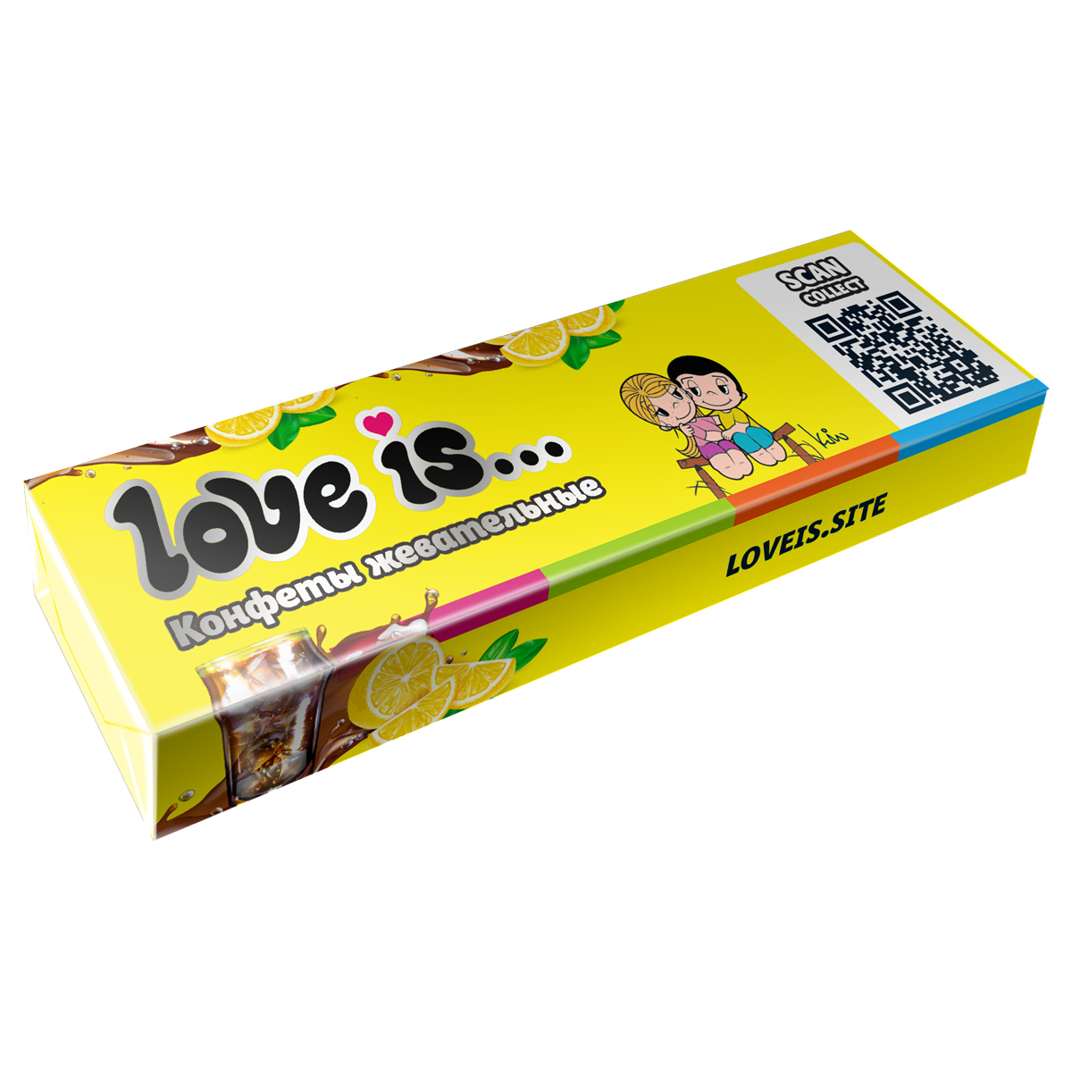 Жевательная конфета Love is…, кола-лимон, 20г_1