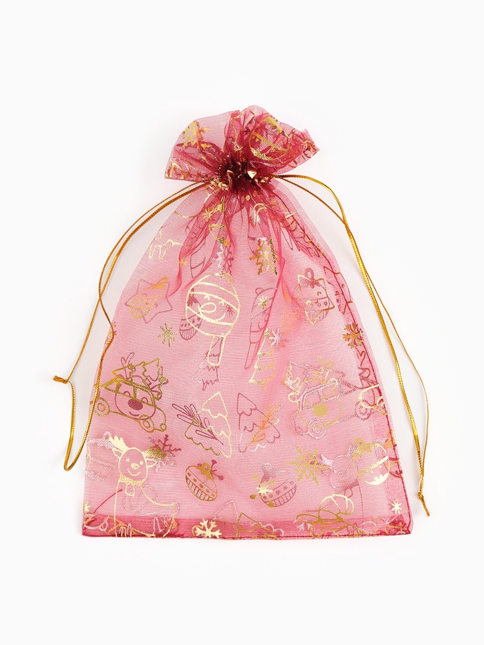Мешочек подарочный органза «Новогоднее настроение», 16×24 см_1