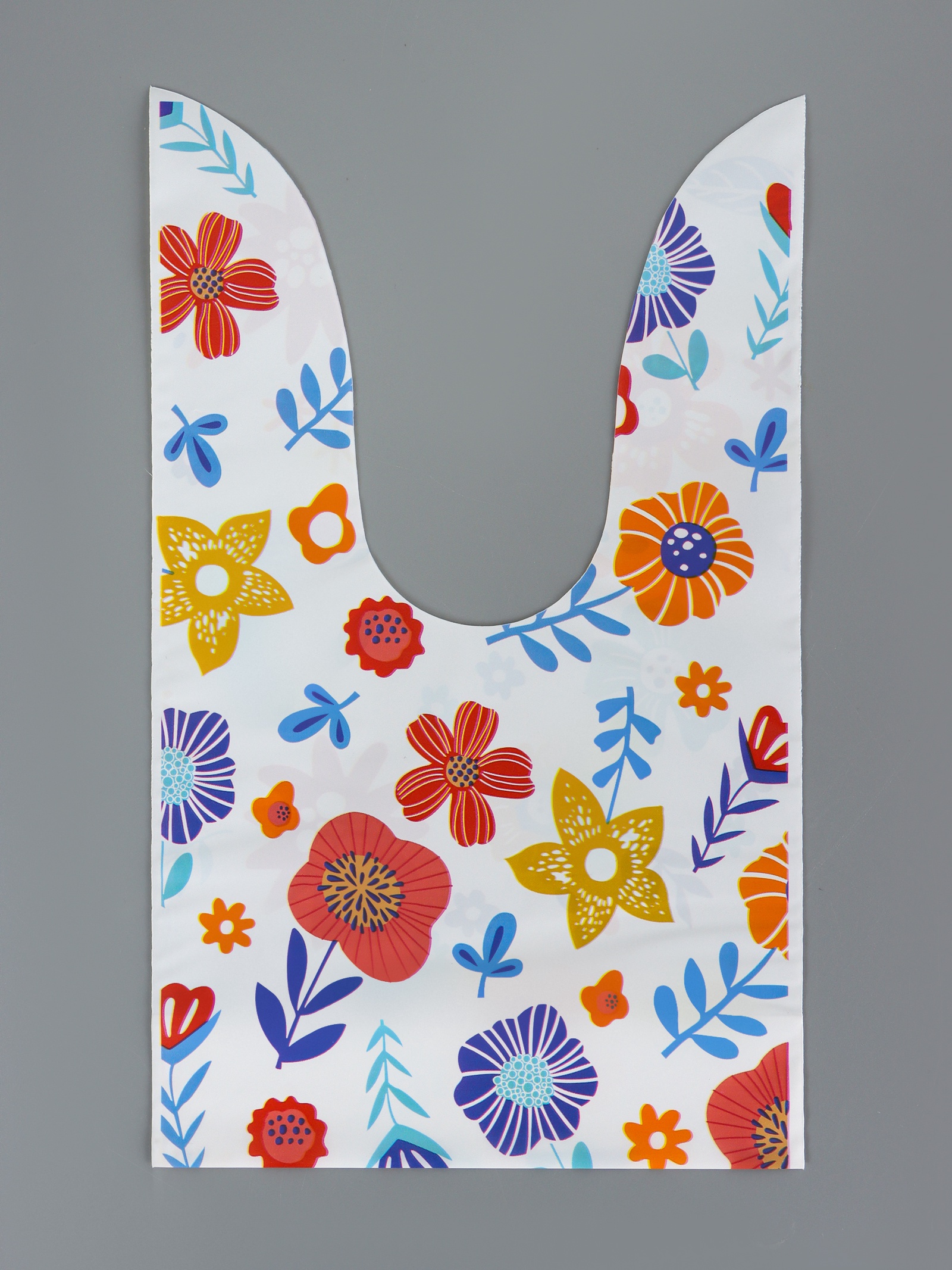 Пакет полиэтиленовый подарочный с ушками «Луговые цветы», 13×23 см_1