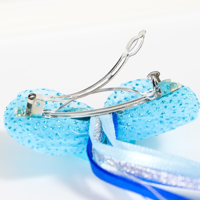 Заколка для волос новогодняя, цветная прядь 40 см, Холодное сердце_1