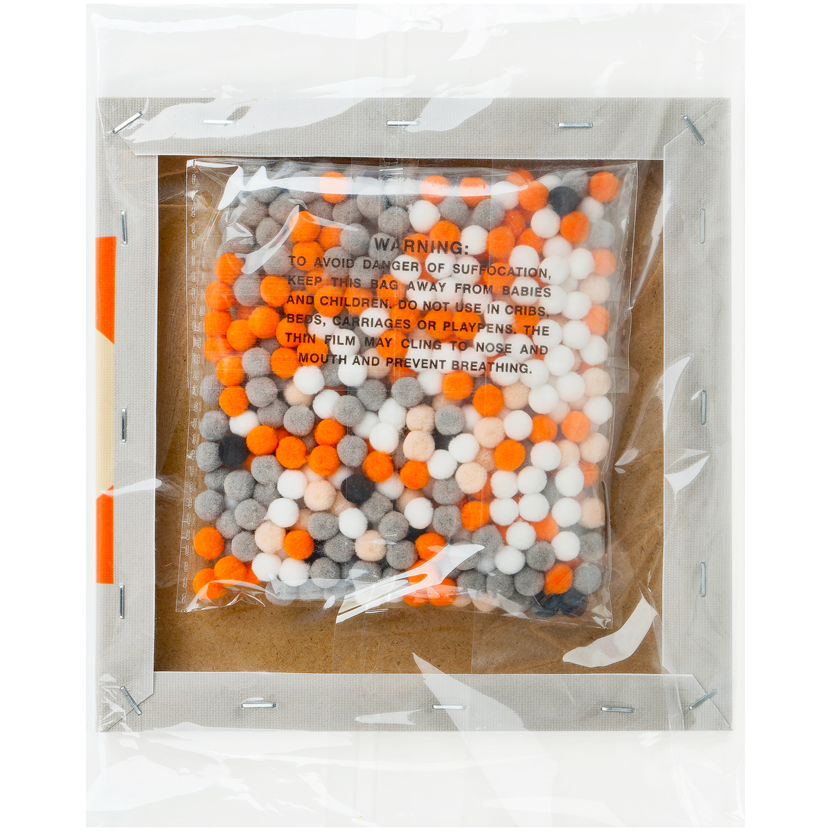 Аппликация помпонами ТРИ СОВЫ "Лисичка", 20*20см на подрамнике_1