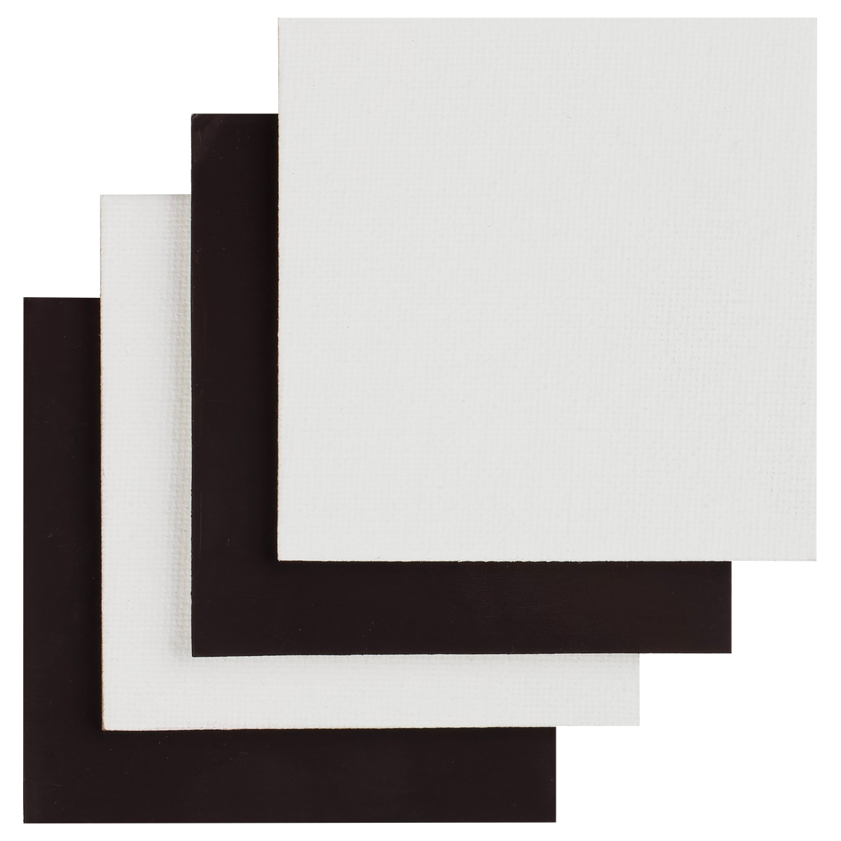 Набор холстов на магните Гамма "Студия", 4шт., 7,5*7,5см, 100% хлопок, 280г/м2, мелкое зерно_1